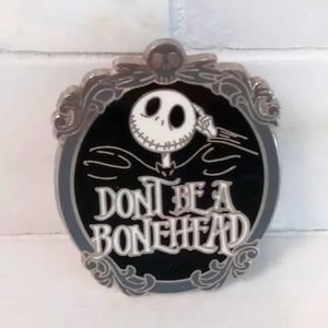Nightmare Before Christmas Jack Skellington Don't Be A Bonehead 2012 Disney Pin